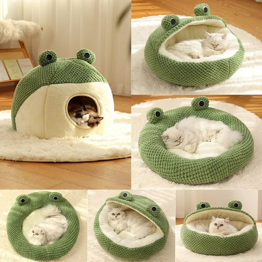 Little Frog Warm Plush Pet House